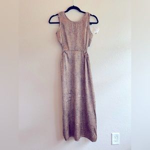 Leopard Print silk Dress